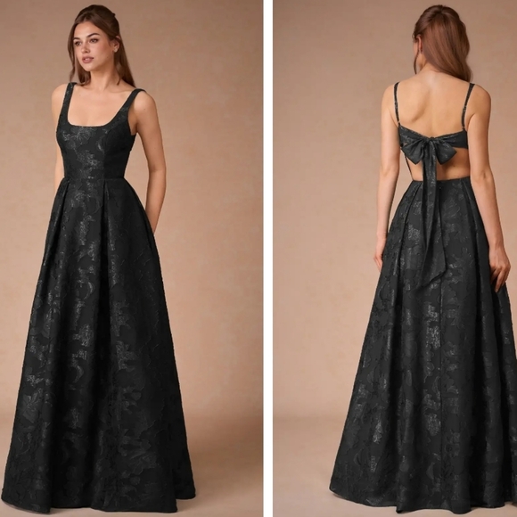 Azazie Open Back Floor Length Gown - Picture 5 of 8